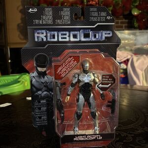 JADA LIGHT ACTION ROBOCOP ROBO COP 1.0 Weapons Included Light Up Visor